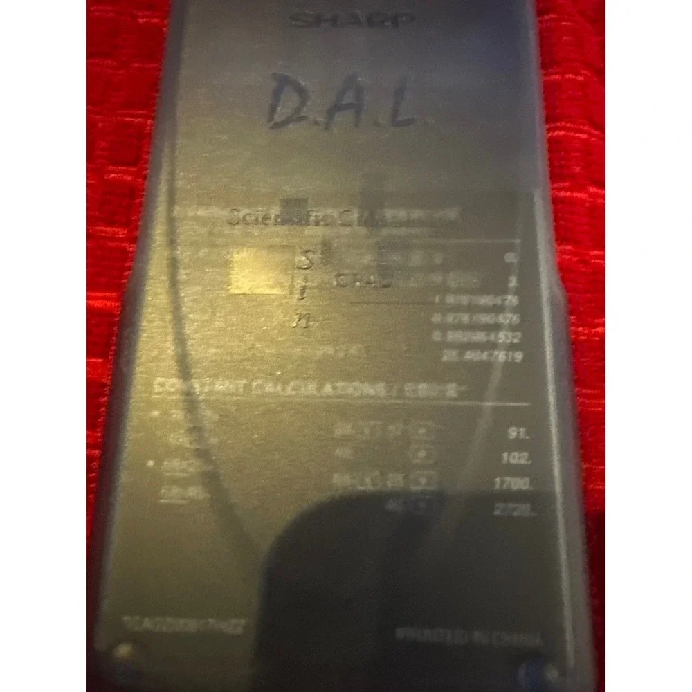 Sharp EL-531V‎ Scientific Calculator Advanced DAL Translucent Blue with Manual
